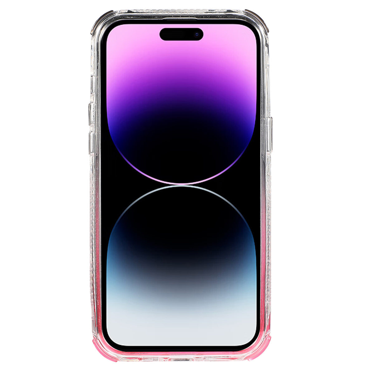 For iPhone 14 Pro Case Gradient Liquid Floating Quicksand Scratch-proof TPU+PC Mobile Phone Cover - Black+Pink For iPhone 14 Pro Case Gradient Liquid Floating Quicksand Scratch-proof TPU+PC Mobile Phone Cover - Black+Pink